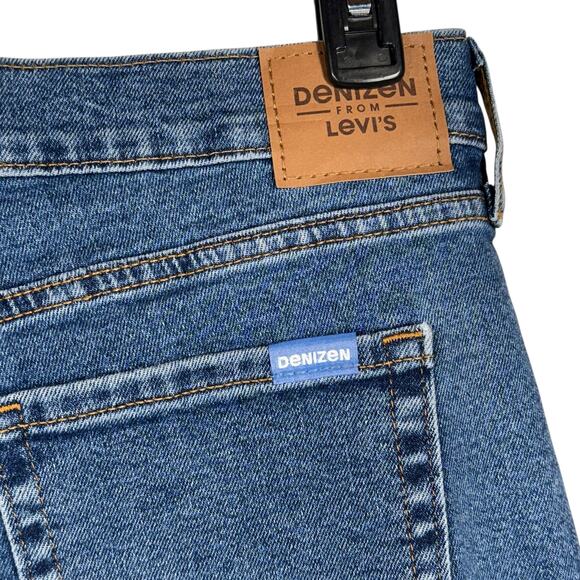 Denizen Levi's SZ 8 Vintage Boyfriend Jeans Distressed Mid-Rise Cuffed Stretch - Picture 8 of 12
